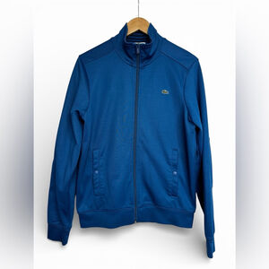 Blokecore Zip-Up Track Jacket – Lacoste Blue Logo Unisex Large